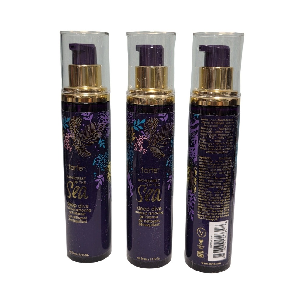 Tarte Rainforest of the Sea Deep Dive Gel Cleanser 1.7oz Set of 3 - Picture 6 of 7